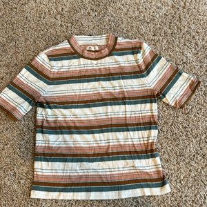 Madewell stripped ribbed tee, medium
